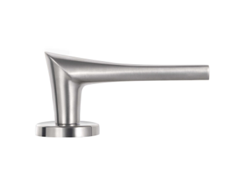 High heeled stainless steel door handle